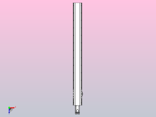 日规模组半封闭丝杆TPA-HNR-120D-1610C-L1100-M-C-P40-N3俯视缩略图