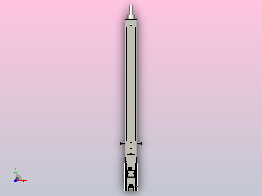 轻载电动缸TPA-ESR40-1210C-L400-M-TC-W-P40-C3前视图