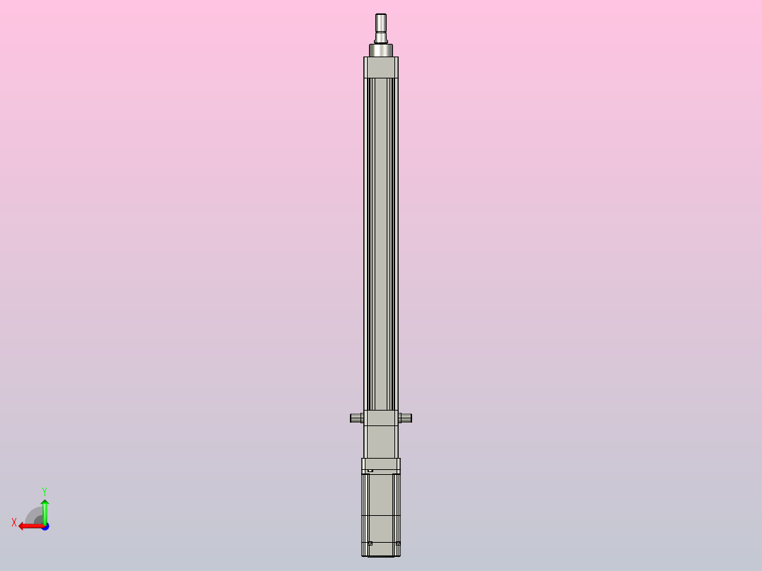 轻载电动缸TPA-ESR40-1210C-L400-M-TC-W-P40-C3后视图