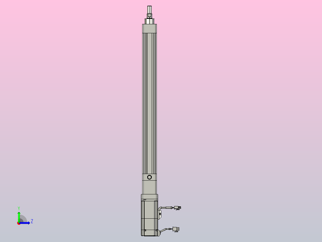 轻载电动缸TPA-ESR40-1210C-L400-M-TC-W-P40-C3左视图