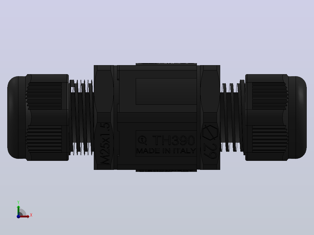 THB.390.A1A-A1B连接器前视图