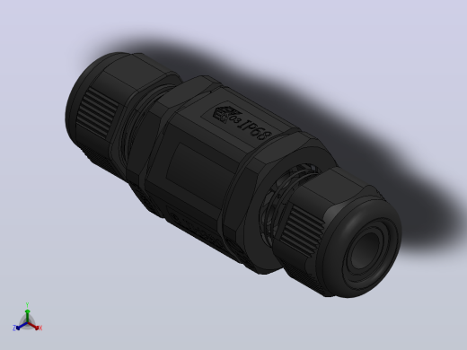 THB.390.A1A-A1B连接器正等轴测缩略图