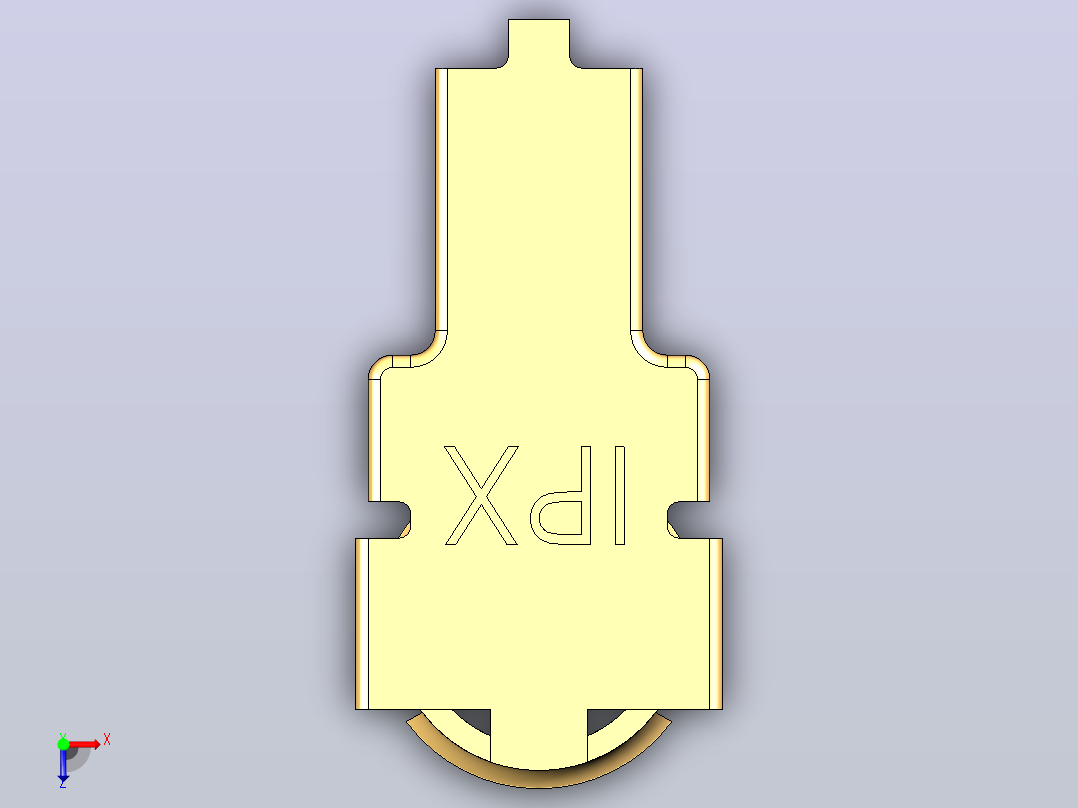 电缆上的IPEX U.FL连接器俯视图