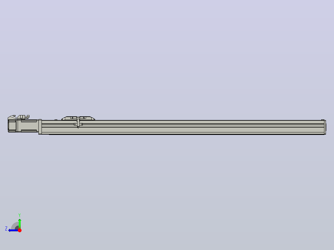 滚珠丝杠直线轴带导轨全封闭TPA-HCR-50S-1210C-L660-M-Y-P10-N3右视图