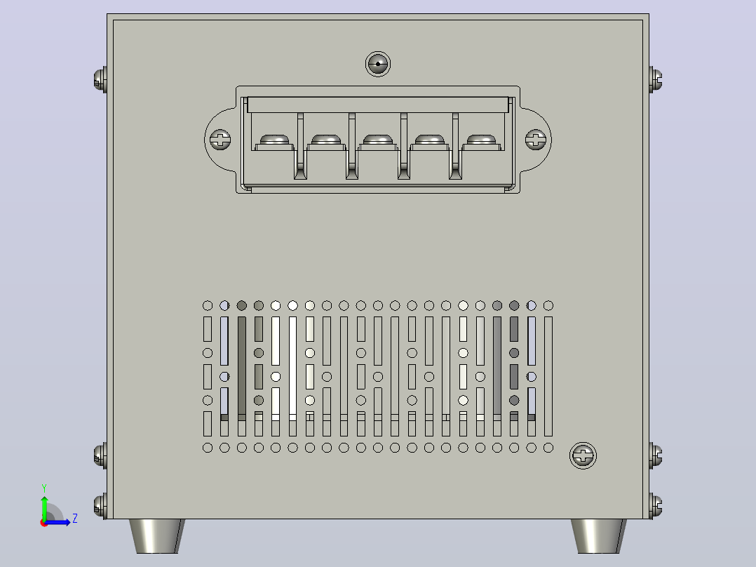 JMB-400～500照明变压器三维模型 202012左视图