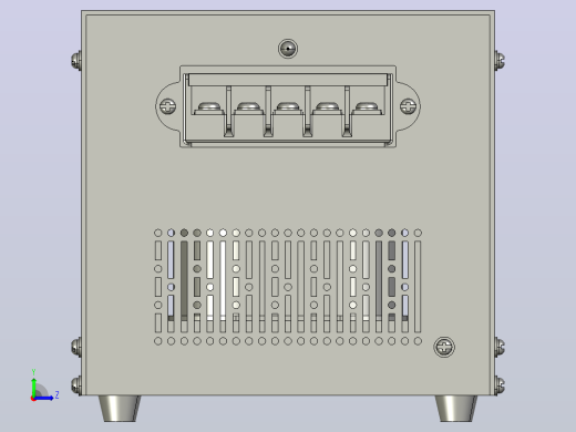 JMB-400～500照明变压器三维模型 202012左视缩略图