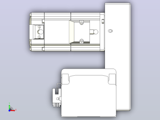 皮带直线轴半封闭可选导轨TPA-HNB-85D-90-L550-LU-Y-P20-N3前视缩略图