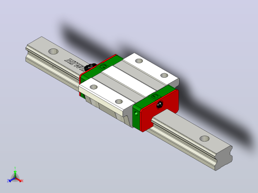 直线导轨EGW30CA1R300Z0C正等轴测缩略图