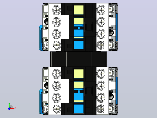 CJX2-18N可逆接触器三维模型202408前视缩略图
