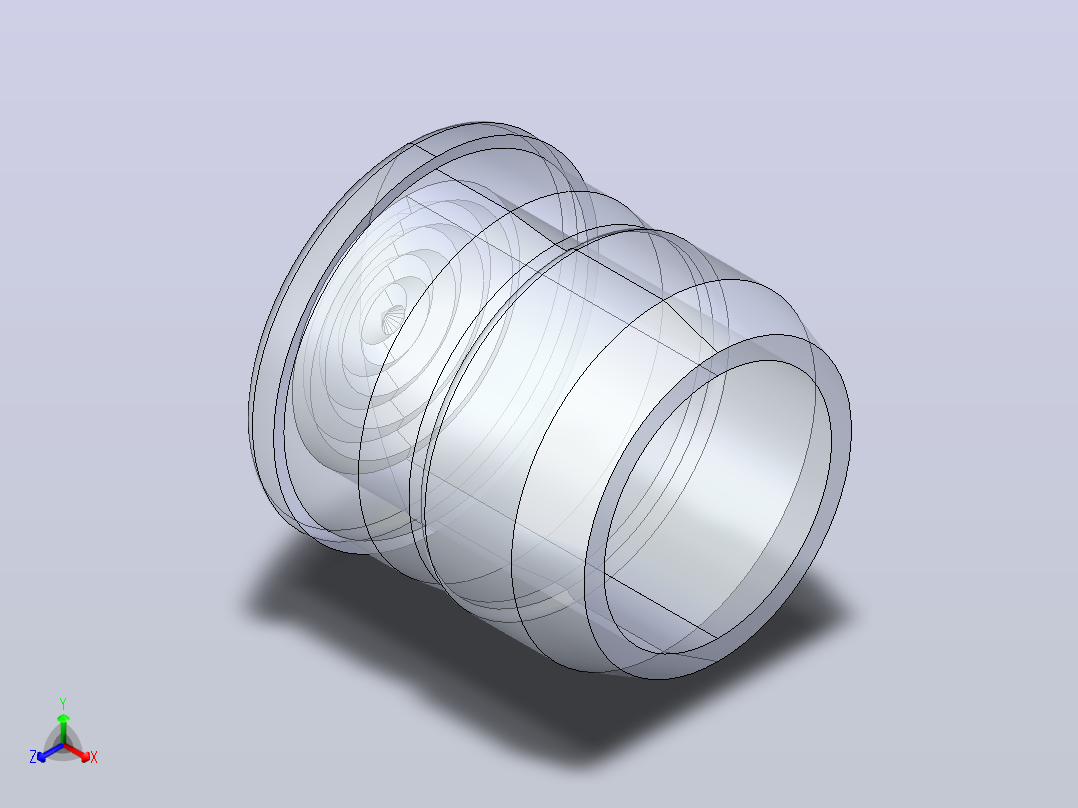 LED Lenses Fresnel 5毫米正等轴测图