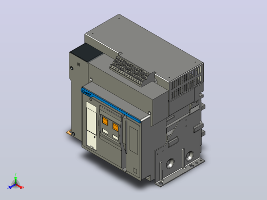 NXA20N_H08-16-4P固定万能式断路器三维模型202208