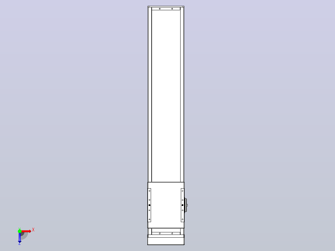 滚珠丝杠直线轴带导轨全封闭TPA-HCR-140D-2010C-L650-MP-C-P40-N3俯视图