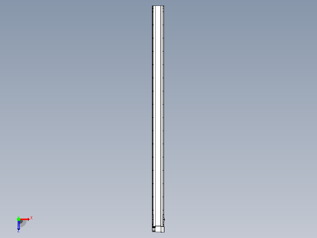 皮带直线轴半封闭可选导轨TPA-HNB-175D-140-L3050-RP-C-P75-N3俯视图