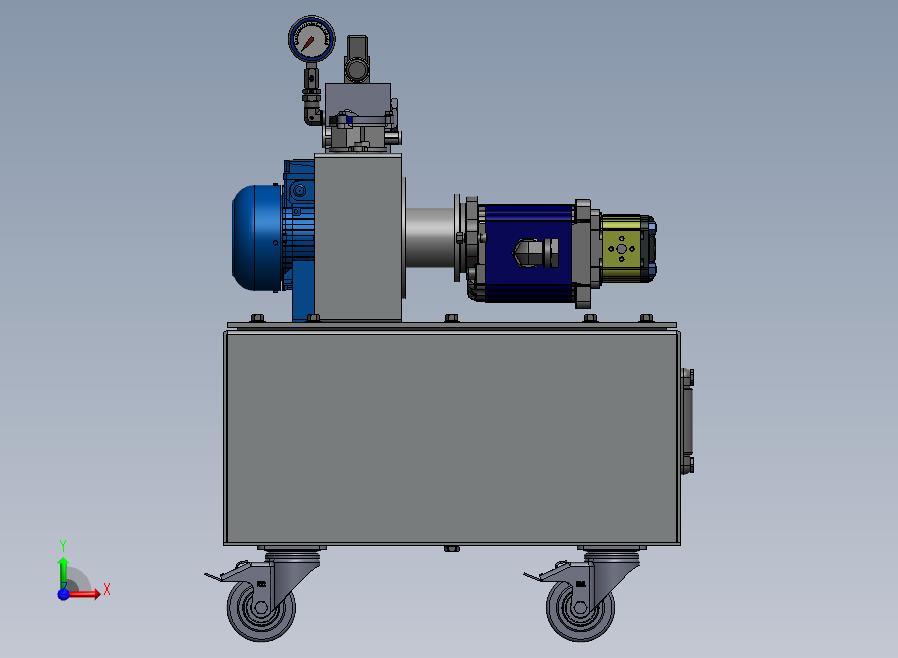 B01-3kw液压油箱前视图