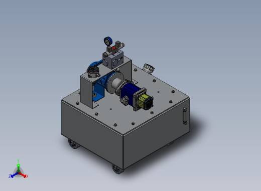 B01-3kw液压油箱正等轴测缩略图