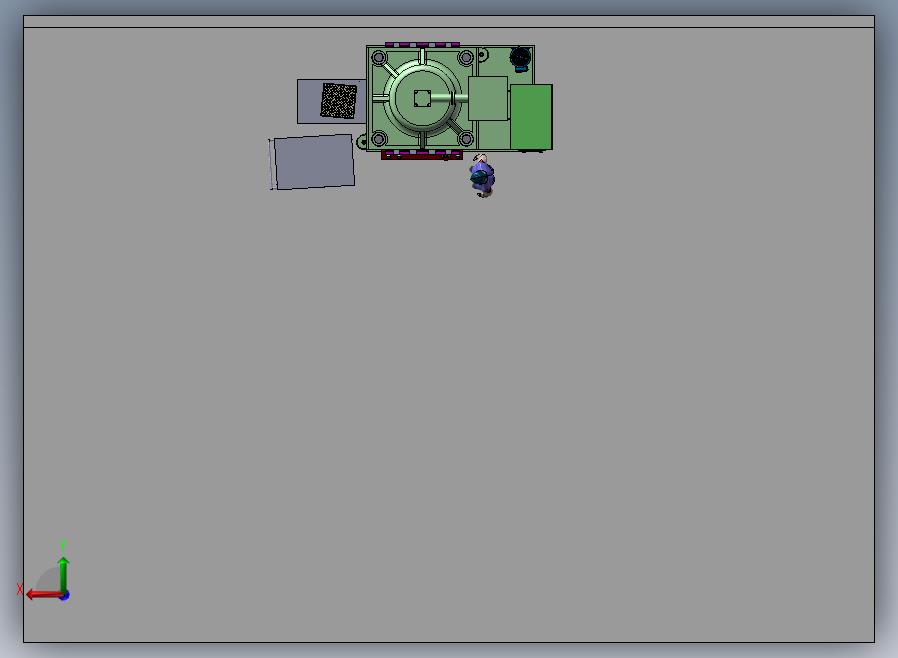 B03-800T重型压制橡胶机后视图
