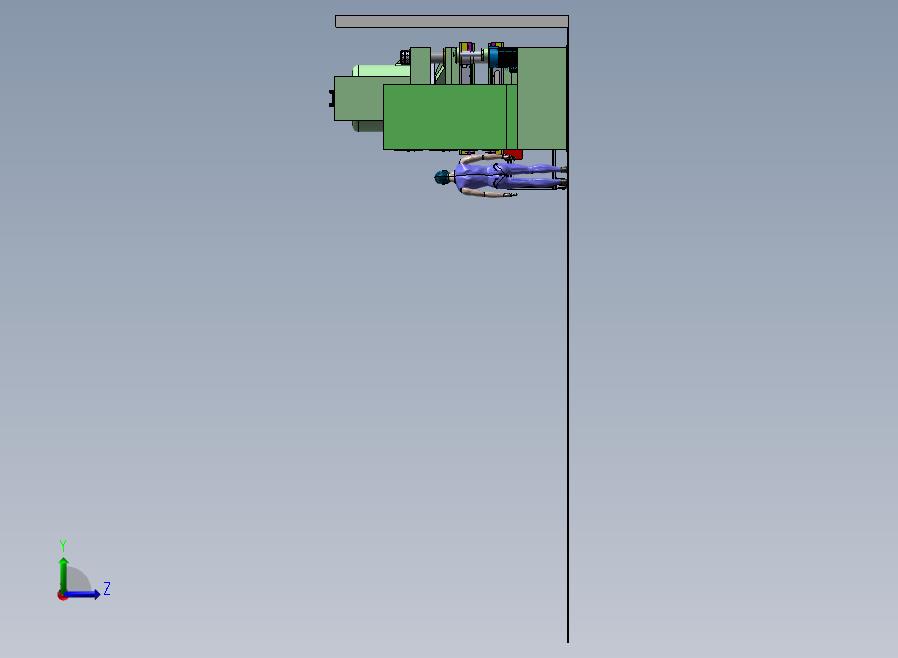 B03-800T重型压制橡胶机左视图