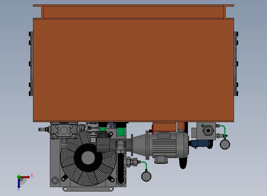 B04-800吨液压泵站俯视图